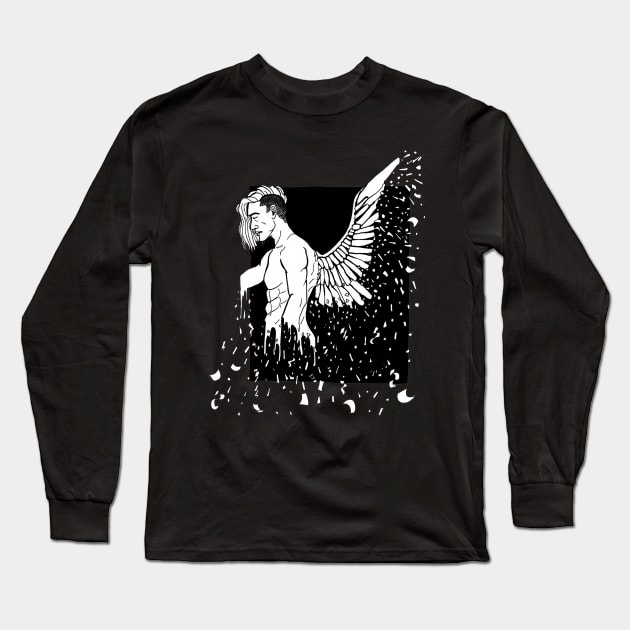 Broken Angel Long Sleeve T-Shirt by Scullenary